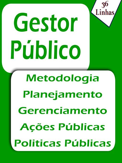 Title details for Gestor Público by Ricardo Garay - Available